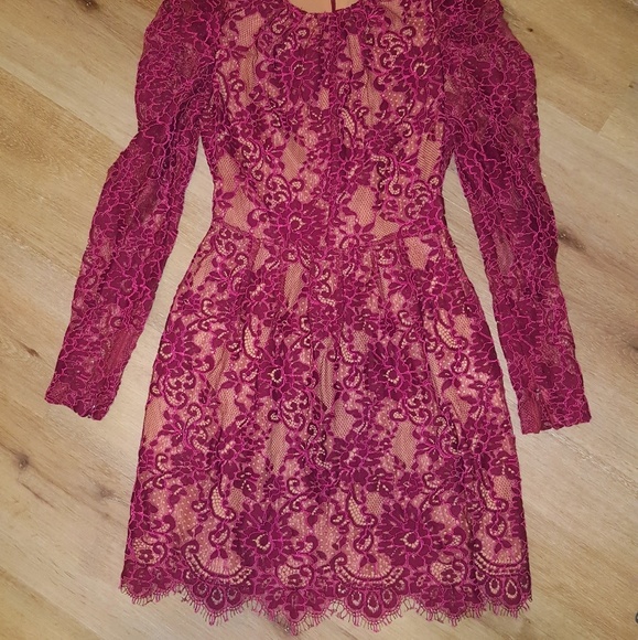 Michael kors Maroon & Pink lace Dress - Picture 4 of 8